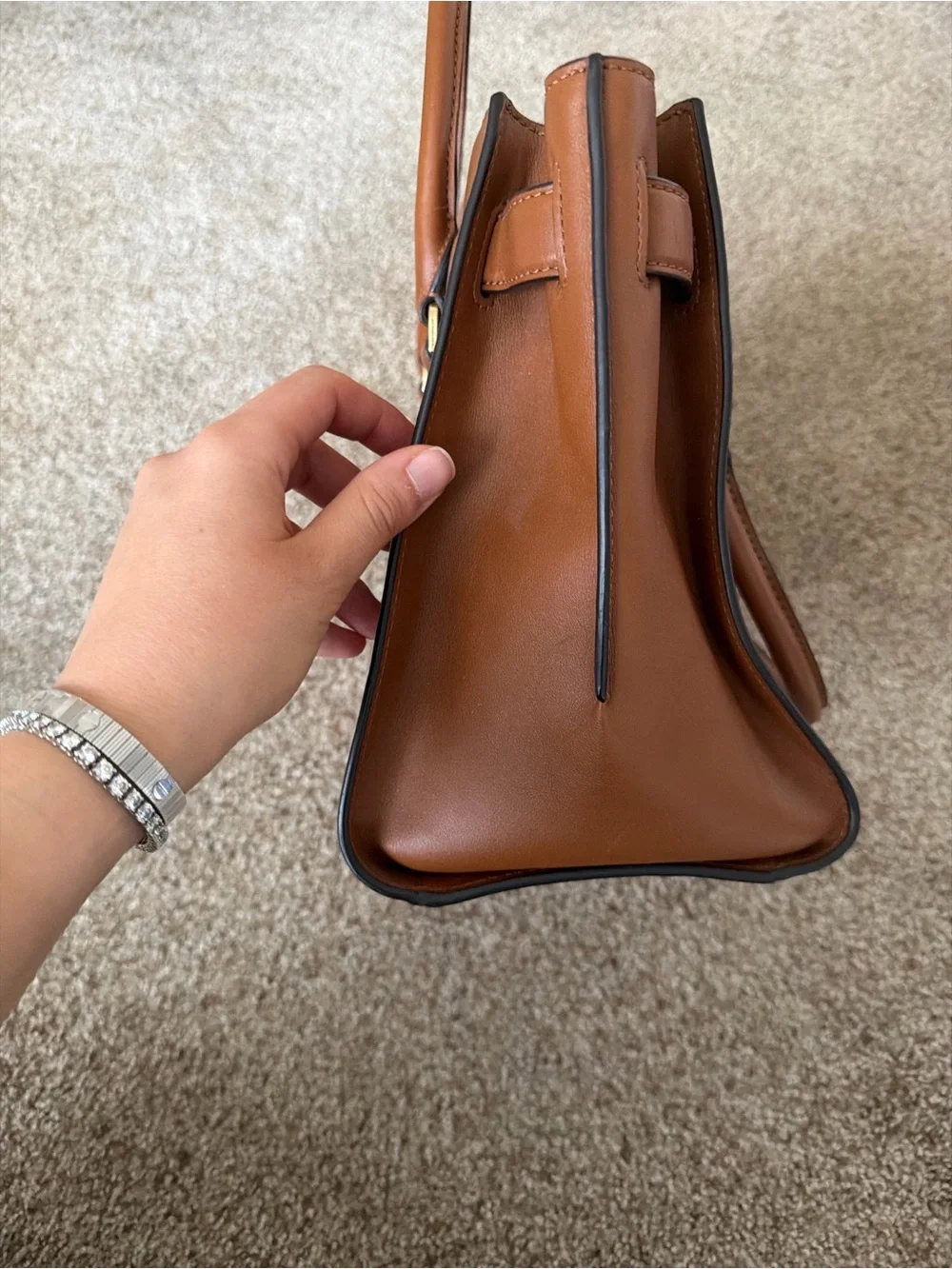 Michael Kors structured leather